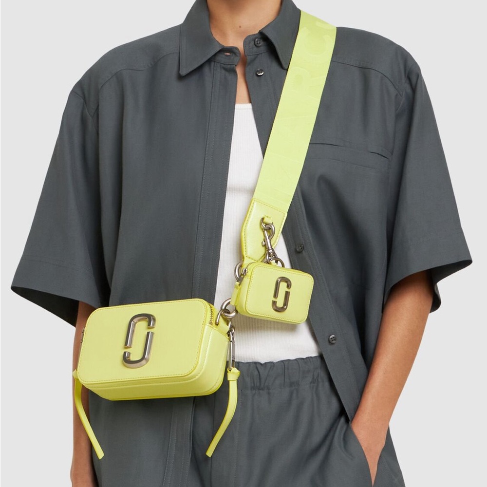 Marc Jacobs Limoncello Leather Snapshot Handbag